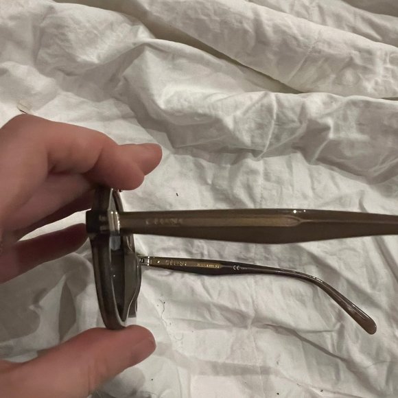 Celine Brown and Gold Round Sunglasses - Picture 6 of 9